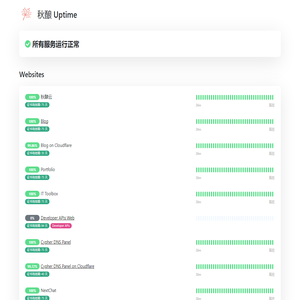 秋酿 Uptime